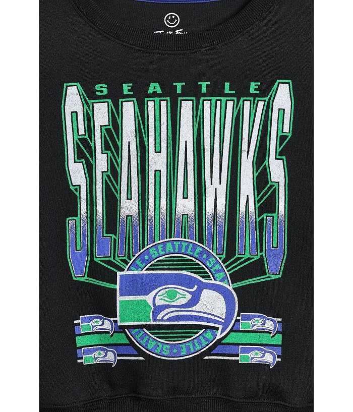Junk Food Clothing Kids NFL Seattle Seahawks Drop Shoulder Crew Fleece (Little Kid/Big Kid) - Image 3