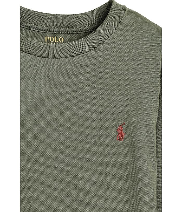 Polo Ralph Lauren Kids Cotton Jersey Long Sleeve Tee (Toddler/Little Kid) - Image 3