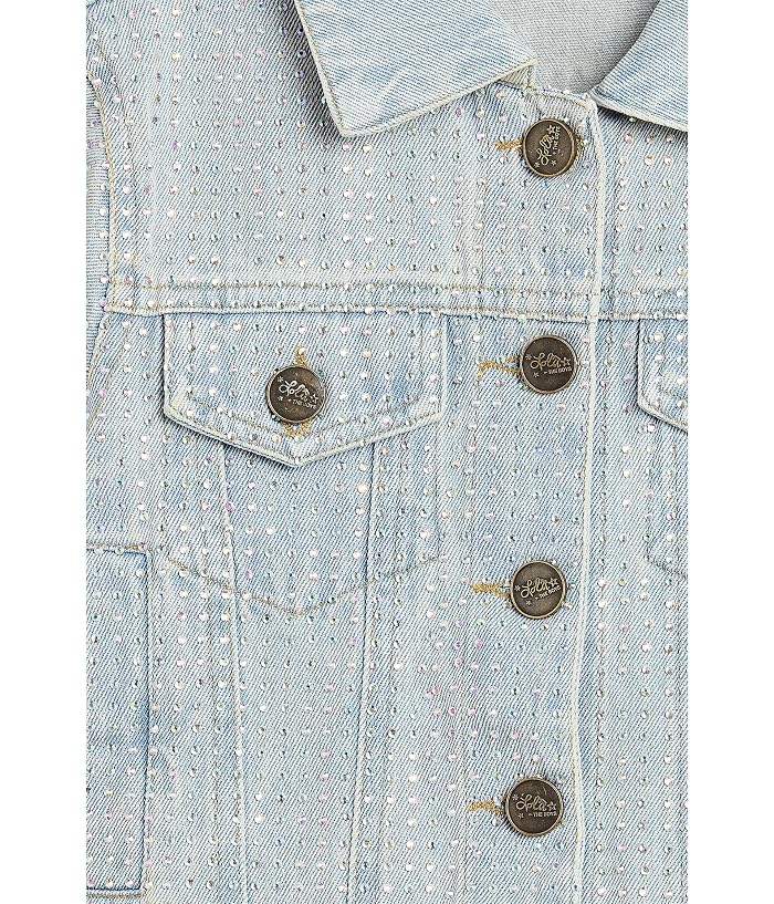 Lola and The Boys Sparkle Crystal Denim Jacket (Little Kid) - Image 3