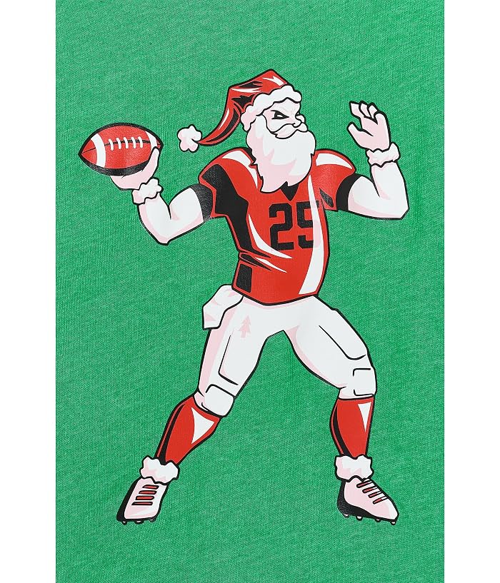 ChalkTalk SPORTS Football Short Sleeve T-Shirt - Touchdown Santa - Image 3