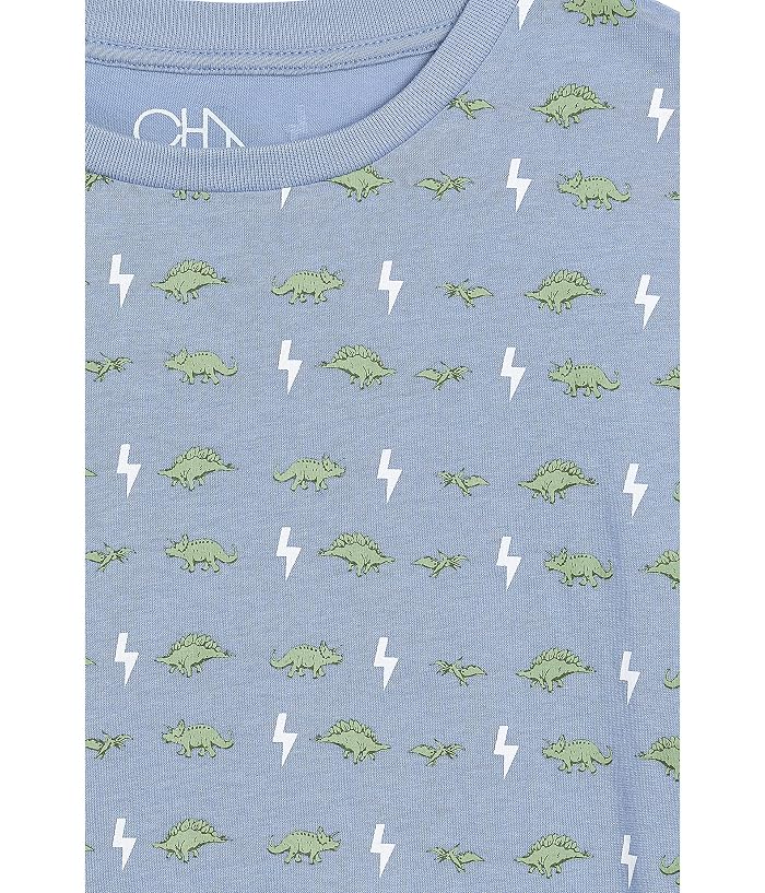 Chaser Kids Dino Bolts Cotton Jersey Long Sleeve Crew Neck Tee (Toddler/Little Kid/Big Kid) - Image 3