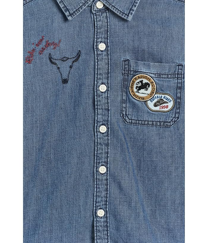 abercrombie kids Denim Patch Shirt (Little Kid/Big Kid) - Image 3