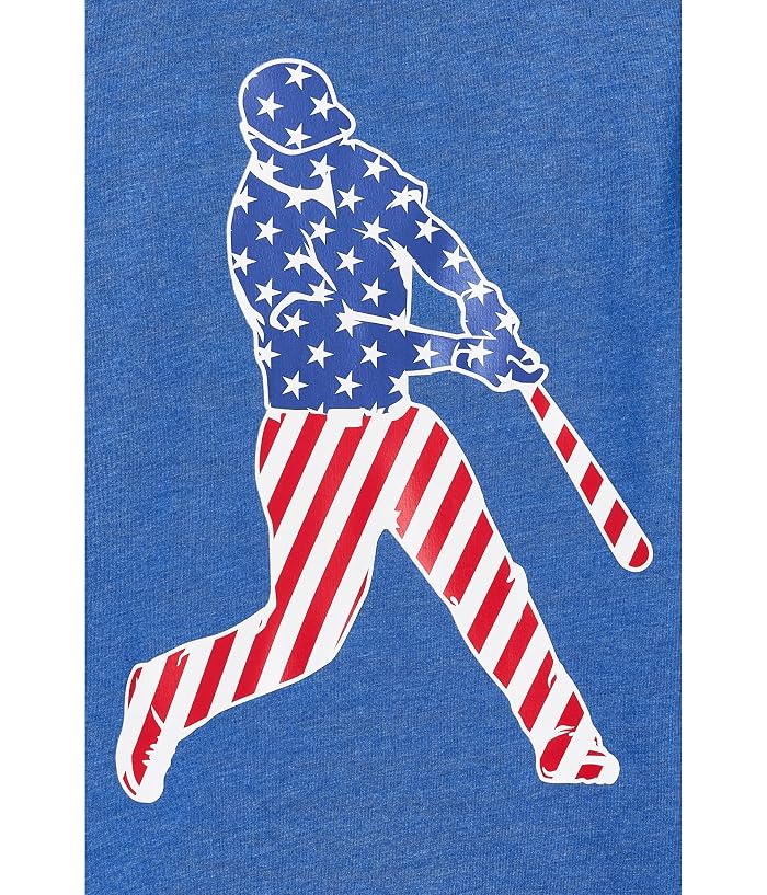 ChalkTalk SPORTS Baseball T-Shirt Short Sleeve - Baseball Stars and Stripes Player (Little Kid/Big Kid) - Image 3