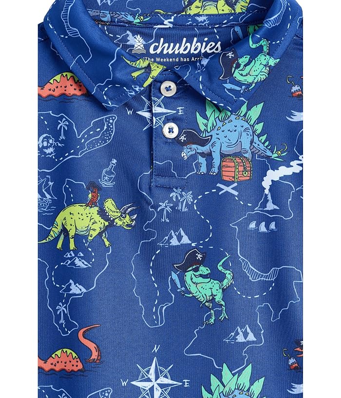 Chubbies Kids The Rex Marks The Spot Performance Polo (Big Kid) - Image 3