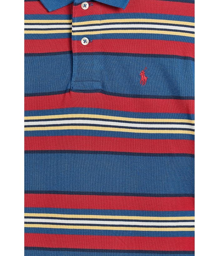 Polo Ralph Lauren Kids Striped Cotton Mesh Polo Shirt (Big Kid) - Image 3