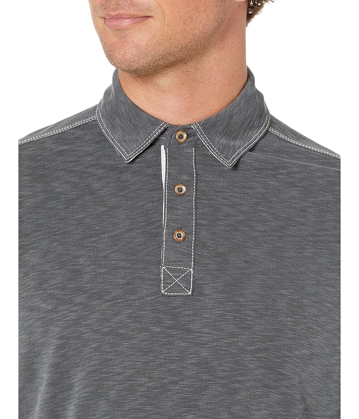 Johnston & Murphy Vintage Slub Long Sleeve Polo - Image 3