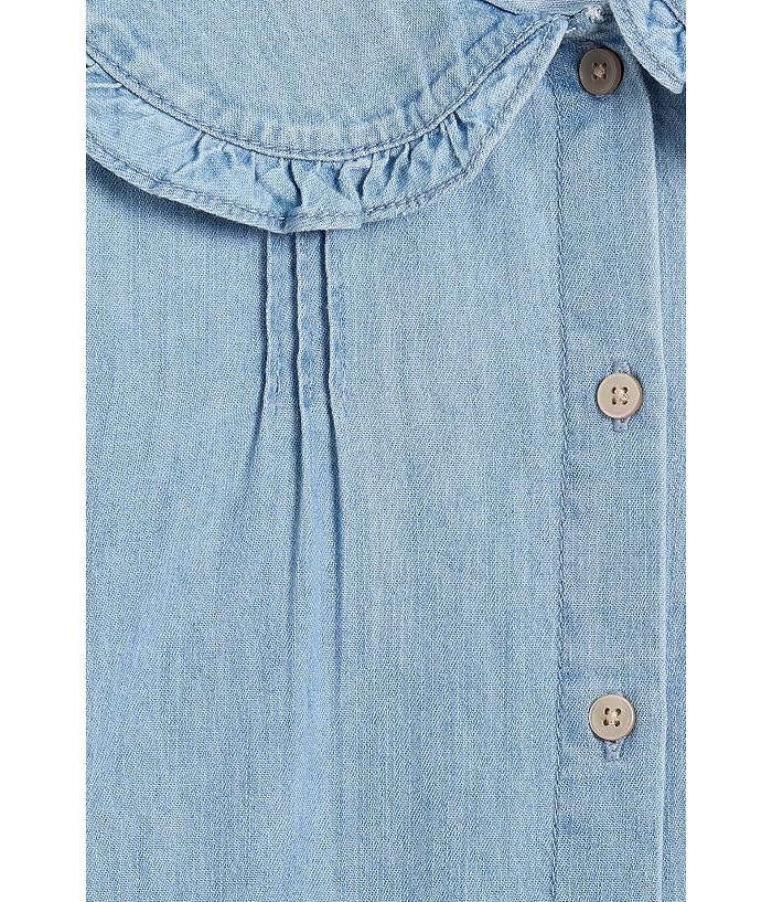 Janie and Jack Chambray Collar Top (Toddler/Little Kid/Big Kid) - Image 3
