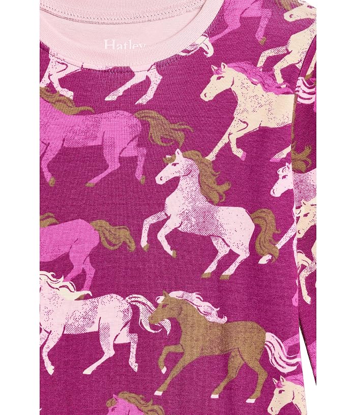 Hatley Kids Galloping Horses Cotton Rib Pajama Set (Toddler/Little Kid/Big Kid) - Image 3