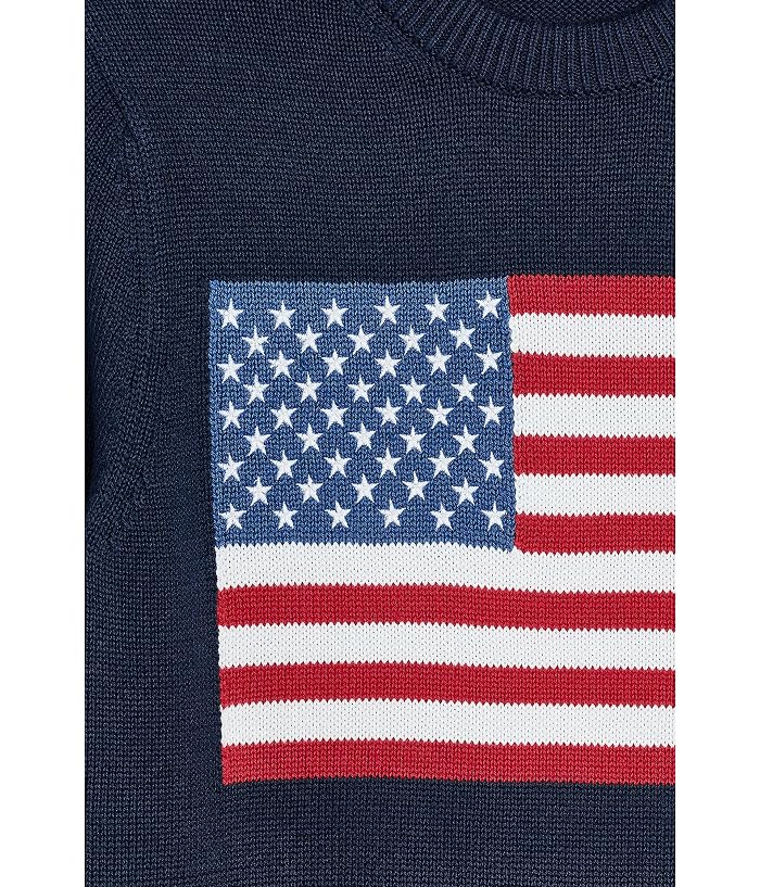 Vineyard Vines Kids American Flag Crew Neck (Toddler/Little Kid/Big Kid) - Image 3