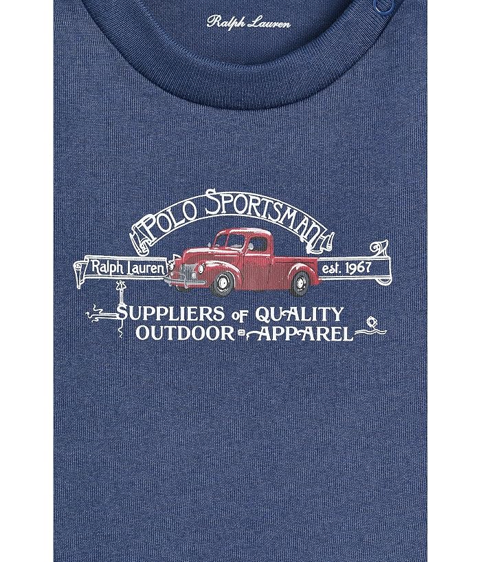 Polo Ralph Lauren Kids Polo Sportsman Cotton Jersey Tee (Infant) - Image 3