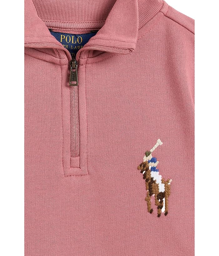 Polo Ralph Lauren Kids 3/4 Zip Fleece Pullover (Big Kid) - Image 3