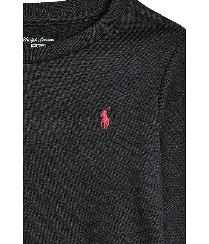 Polo Ralph Lauren Kids Cotton Jersey Long Sleeve Tee (Infant) - Image 3