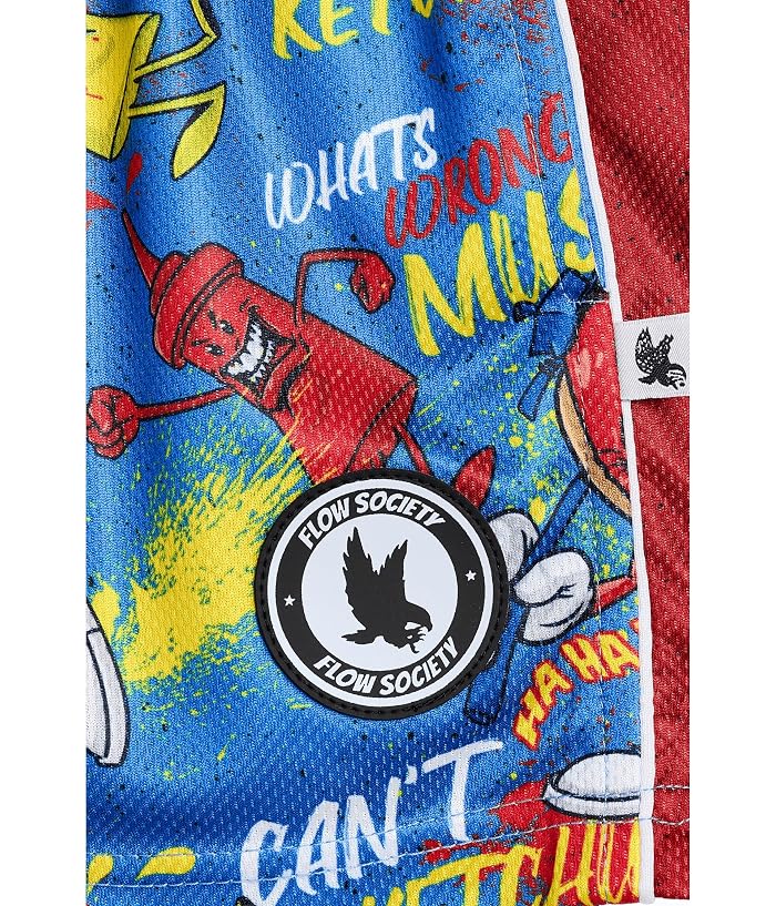 FLOW SOCIETY Hot Dawg Flow Attack Mid-length Shorts (Little Kid/Big Kid) - Image 3