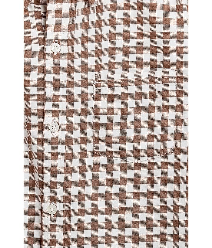Janie and Jack Gingham Brushed Twill Button-Down Shirt (Toddler/Little Kid/Big Kid) - Image 3