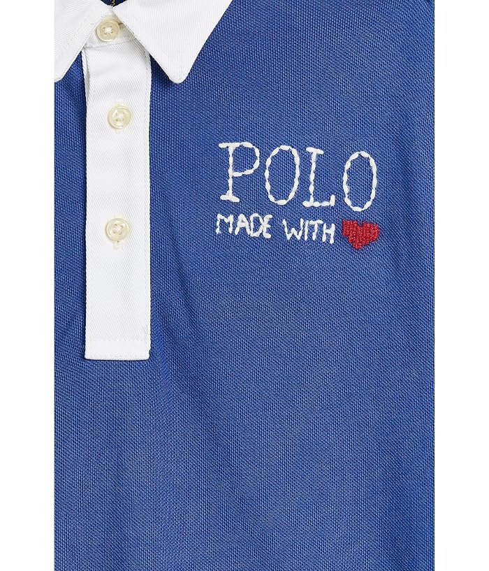 Polo Ralph Lauren Kids Logo Cotton Mesh Rugby Dress (Toddler/Little Kid) - Image 3