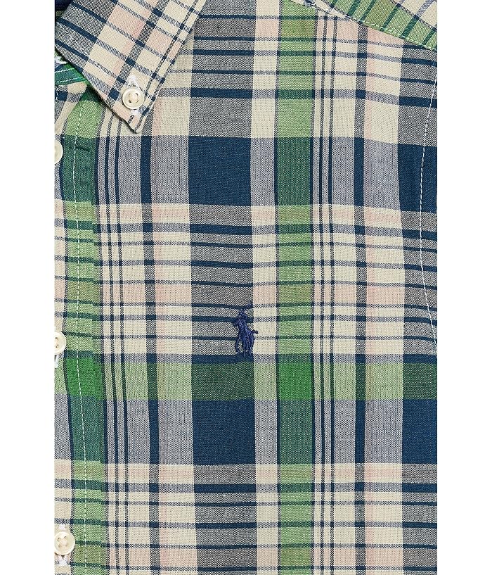 Polo Ralph Lauren Kids Plaid Cotton Shirt (Toddler/Little Kid) - Image 3