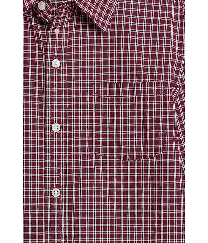 Janie and Jack Plaid Poplin Button-Down Shirt (Toddler/Little Kid/Big Kid) - Image 3