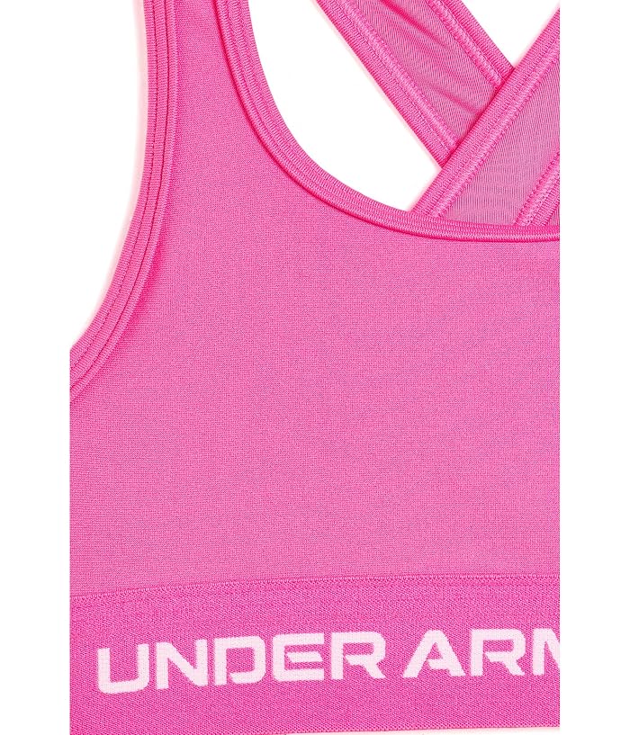 Under Armour Kids Crossback Mid-Impact Sports Bra (Big Kids) - Image 3