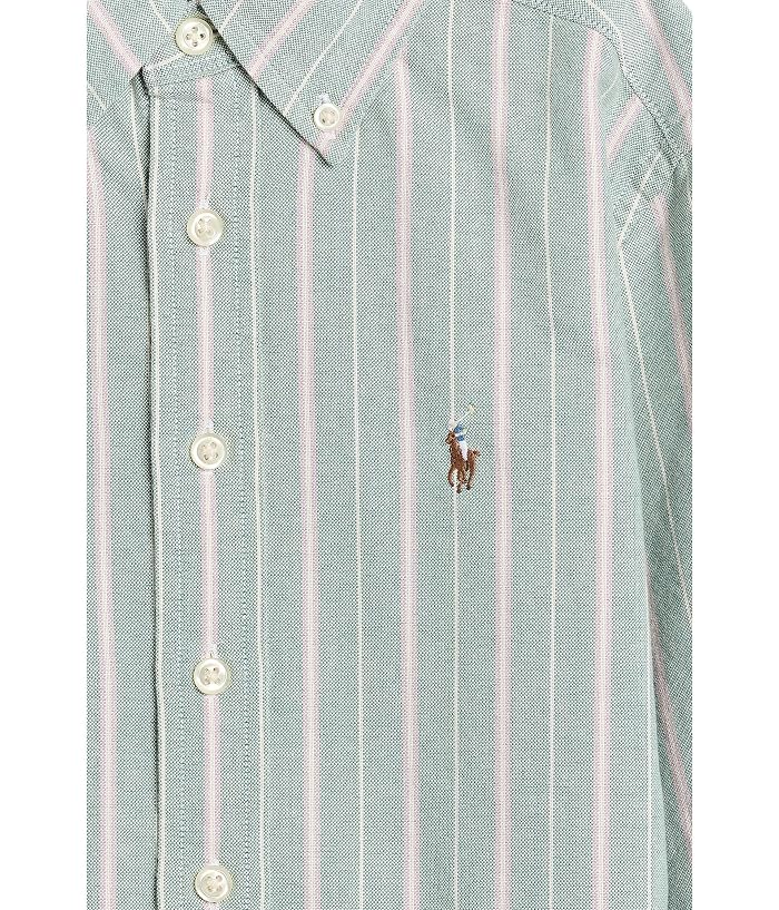 Polo Ralph Lauren Kids Striped Cotton Oxford Shirt (Big Kid) - Image 3