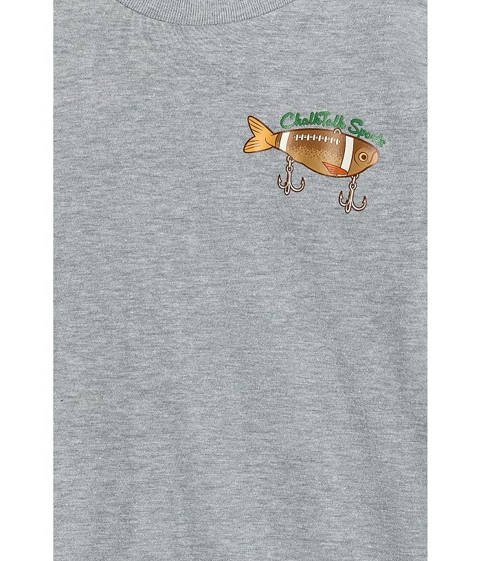 ChalkTalk SPORTS Football Short Sleeve T-Shirt - Bait And Tackle - Image 3
