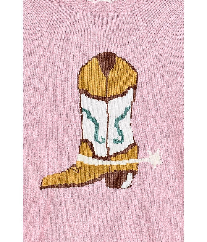 Janie and Jack Cowboy Boot Intarsia Sweater (Toddler/Little Kid/Big Kid) - Image 3