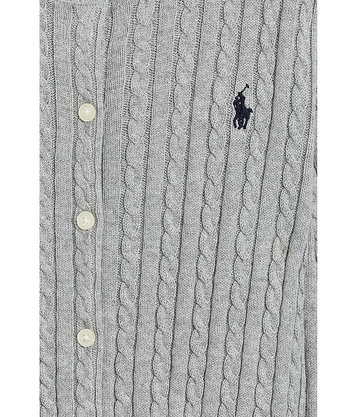 Polo Ralph Lauren Kids Mini-Cable Cotton Cardigan (Big Kid) - Image 3