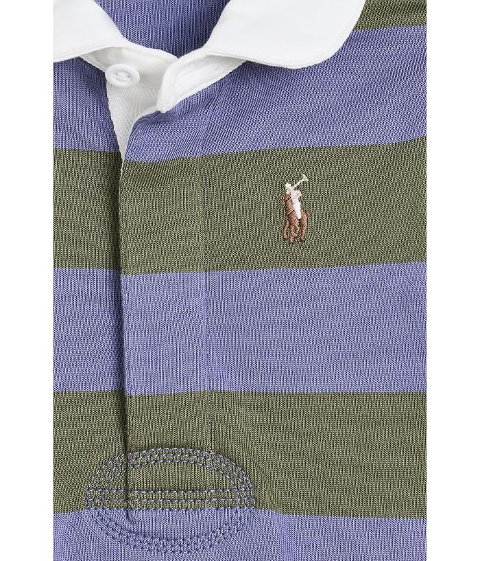 Polo Ralph Lauren Kids Striped Cotton Rugby Dress & Bloomer (Infant) - Image 3